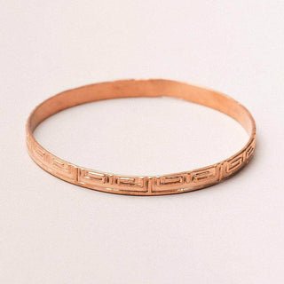 Aztec Copper Bangle by Tiny Rituals - A Roese Boutique