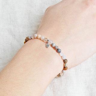 Bamboo Leaf Agate Energy Bracelet by Tiny Rituals - A Roese Boutique