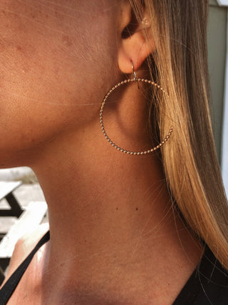 Beaded Bigga Hoops by Toasted Jewelry - A Roese Boutique