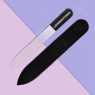 Black Glass Nail File by LONDONTOWN - A Roese Boutique