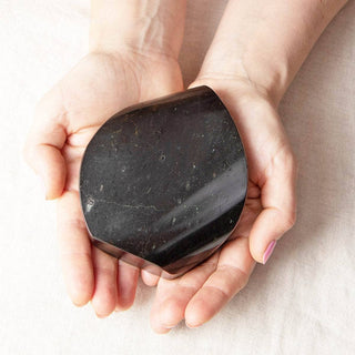 Black Tourmaline Flame Freeform Crystal by Tiny Rituals - A Roese Boutique