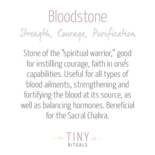 Bloodstone Energy Bracelet by Tiny Rituals - A Roese Boutique