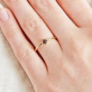 Bloodstone Silver or Gold Ring by Tiny Rituals - A Roese Boutique