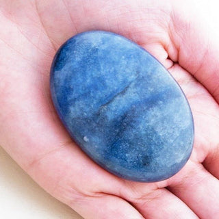 Blue Aventurine Palm Stone by Tiny Rituals - A Roese Boutique