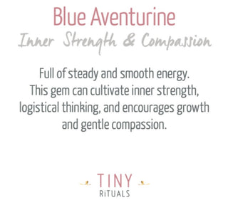 Blue Aventurine Worry Stone by Tiny Rituals - A Roese Boutique