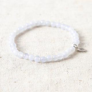 Blue Chalcedony Energy Bracelet by Tiny Rituals - A Roese Boutique