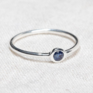 Blue Sapphire Silver or Gold Ring by Tiny Rituals - A Roese Boutique