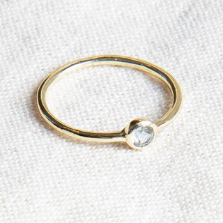 Blue Topaz Silver or Gold Ring by Tiny Rituals - A Roese Boutique