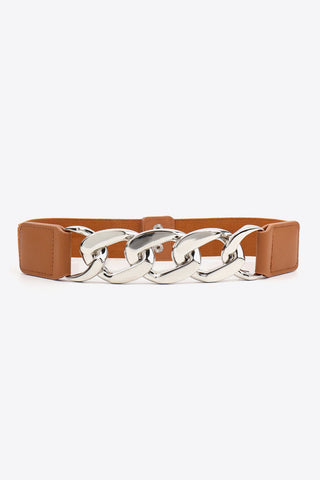 Chain Detail Elastic Belt - A Roese Boutique