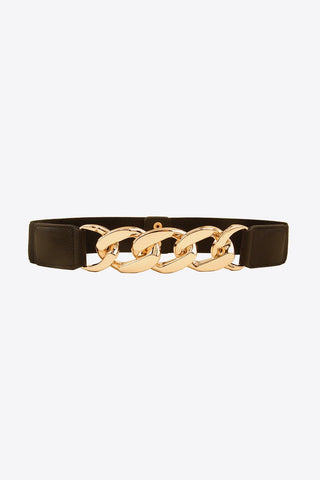 Chain Detail Elastic Belt - A Roese Boutique