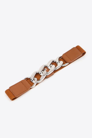 Chain Detail Elastic Belt - A Roese Boutique