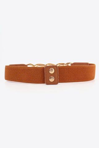 Chain Detail Elastic Belt - A Roese Boutique