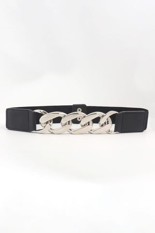 Chain Detail Elastic Belt - A Roese Boutique