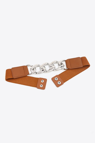 Chain Detail Elastic Belt - A Roese Boutique