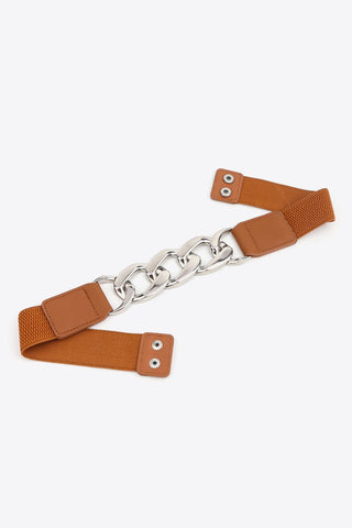 Chain Detail Elastic Belt - A Roese Boutique