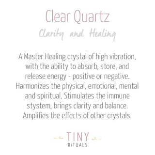 Clear Quartz Worry Stone - A Roese Boutique