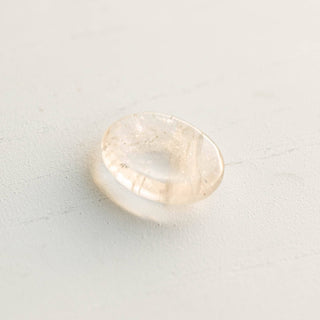 Clear Quartz Worry Stone - A Roese Boutique