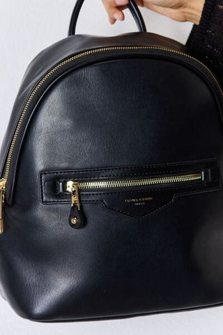 David Jones PU Leather Backpack - A Roese Boutique