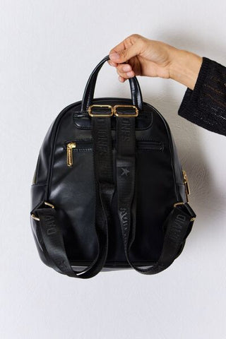 David Jones PU Leather Backpack - A Roese Boutique