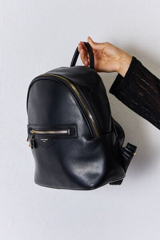 David Jones PU Leather Backpack - A Roese Boutique