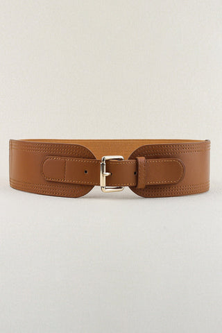 Elastic Wide PU Belt - A Roese Boutique