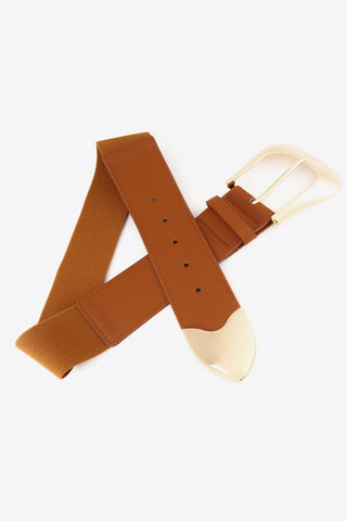 Elastic Wide PU Belt - A Roese Boutique