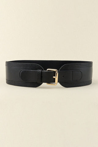 Elastic Wide PU Belt - A Roese Boutique