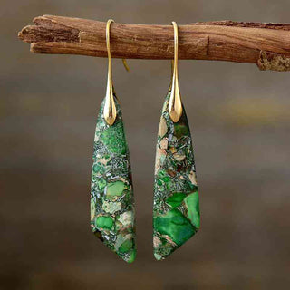 Gold-Plated Copper Dangle Earrings - A Roese Boutique