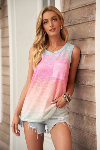 Gradient Pocket Tank - A Roese Boutique