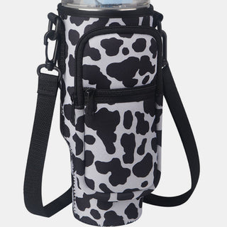 Insulated Tumbler Cup Sleeve With Adjustable Shoulder Strap - A Roese Boutique