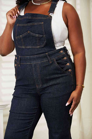 Judy Blue Full Size High Waist Classic Denim Overalls - A Roese Boutique