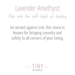 Lavender Amethyst Energy Bracelet by Tiny Rituals - A Roese Boutique