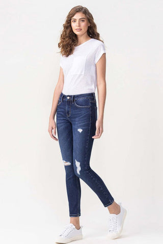 Lovervet Full Size Chelsea Midrise Crop Skinny Jeans - A Roese Boutique