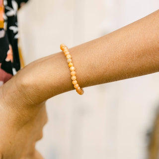 Orange Calcite Energy Bracelet by Tiny Rituals - A Roese Boutique