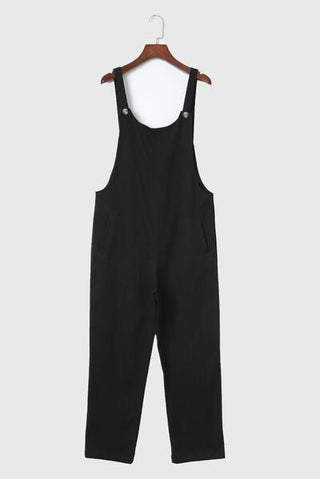 Pocketed Wide Strap Overall - A Roese Boutique