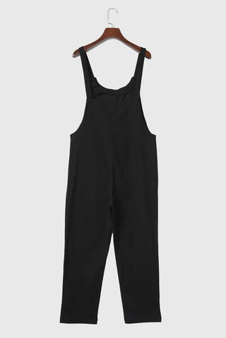 Pocketed Wide Strap Overall - A Roese Boutique