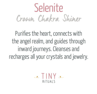 Selenite Crystal Recharging Wands by Tiny Rituals - A Roese Boutique