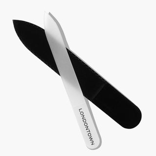 White Glass Nail File by LONDONTOWN - A Roese Boutique