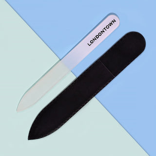 White Glass Nail File by LONDONTOWN - A Roese Boutique