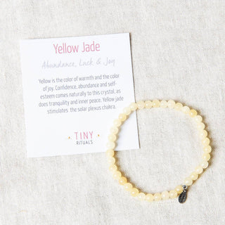 Yellow Jade Energy Bracelet by Tiny Rituals - A Roese Boutique